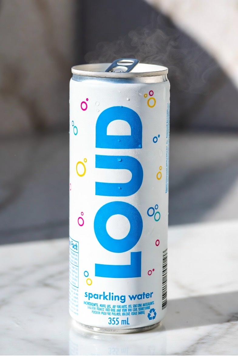 LOUD sparkling water