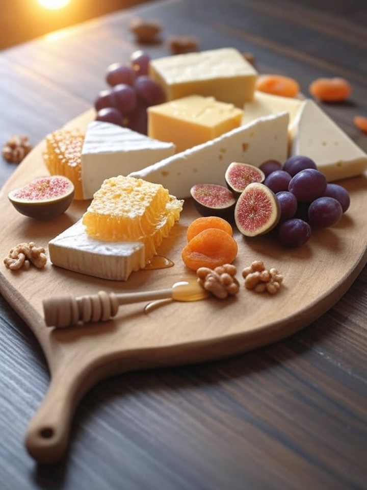 Artisan cheese & honey board